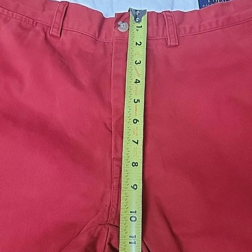 Lauren Ralph Lauren Men's Size 34 X 31(Actual) Red Classic Straight Leg Jeans - Picture 9 of 15